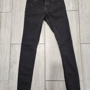 Bershka Black Skinny Jeans Sz 6